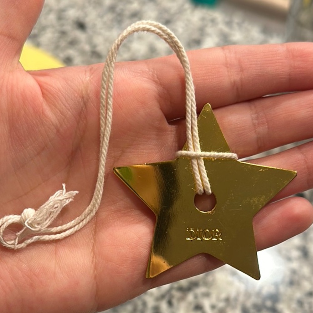 Dior Gold Star Ornament